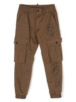 DSQUARED2 KIDS logo-print cargo trousers - Marron - thumbnail