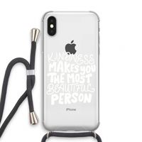 The prettiest: iPhone X Transparant Hoesje met koord The prettiest: iPhone X Transparant Hoesje met koord