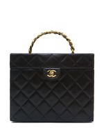 CHANEL Pre-Owned sac à main matelassé à losanges 1992-1994) - Noir - thumbnail