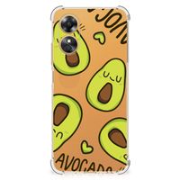 OPPO A17 Stevig Bumper Hoesje Avocado Singing - thumbnail