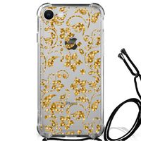 iPhone SE 2022 | 2020 | 8 | 7 Case Gouden Bloemen