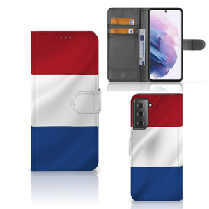 Samsung Galaxy S21 Plus Bookstyle Case Nederlandse Vlag