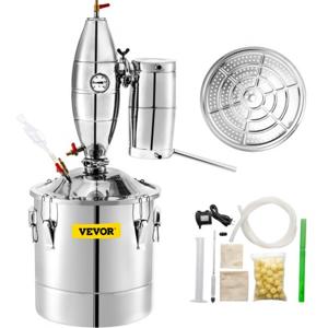 VEVOR Distilleerder 70 L Multifunctionele Water Distilleer Moonshine Still Distiller Afmetingen Gistingstank 45x45 cm Kan Worden