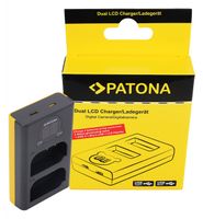 Dual LCD USB Charger Panasonic DMW-BLK22 DC-S5 G9 GH5 GH5S - thumbnail
