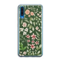 Botanical green sweet flower heaven: Samsung Galaxy A50 Transparant Hoesje