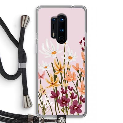Painted wildflowers: OnePlus 8 Pro Transparant Hoesje met koord