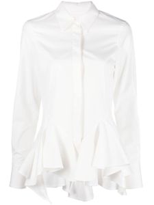 Givenchy chemise à ourlet péplum - Blanc