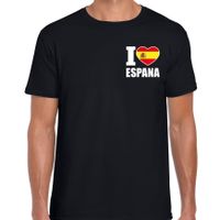 I love Espana t-shirt Spanje zwart op borst voor heren