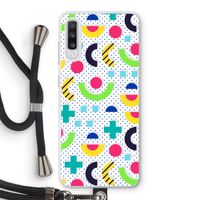 8-bit N°1: Samsung Galaxy A70 Transparant Hoesje met koord