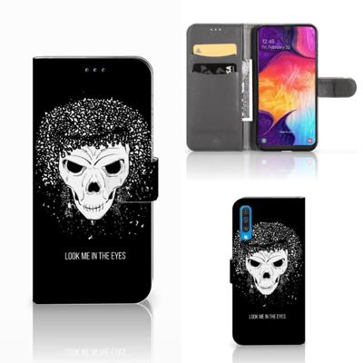 Telefoonhoesje met Naam Samsung Galaxy A50 Skull Hair