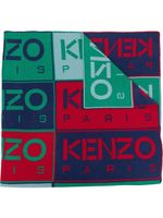 Kenzo écharpe à logo imprimé - Vert