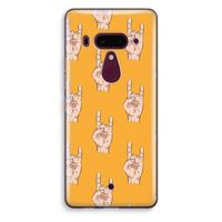 Rock: HTC U12+ Transparant Hoesje Rock: HTC U12+ Transparant Hoesje