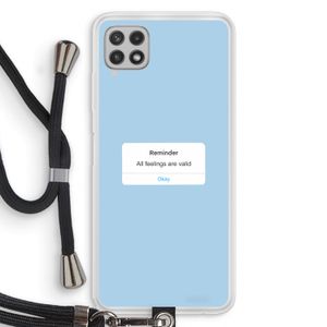 Reminder: Samsung Galaxy A22 4G Transparant Hoesje met koord