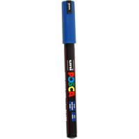 Uni-Posca Posca marker, afm pc-1mr, lijndikte 0,7 mm, extra-fijn, blauw, 1 stuk