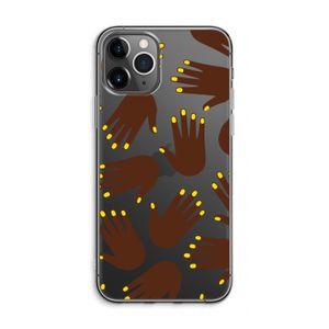 Hands dark: iPhone 11 Pro Max Transparant Hoesje