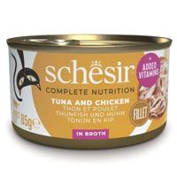 SCHESIR in cooking water Tuna with chicken and rice - nat kattenvoer - 85 g