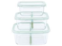 LIVARNO home Glazen lunchboxenset (Groen)