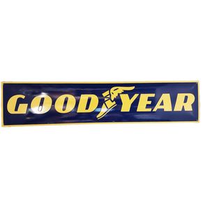 Goodyear Logo Emaille Bord - 90 x 20cm