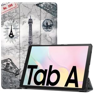 3-Vouw sleepcover hoes - Samsung Galaxy Tab A7 (2020) - Eiffeltoren