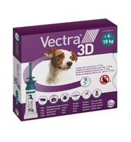 Vectra 3D 3 pipetten voor kleinere honden (4-10 kg) Vectra 3D 3 pipetten voor kleinere honden (4-10 kg)