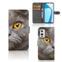 Telefoonhoesje | Met pasjeshouder | OnePlus 9 Britse Korthaar Telefoonhoesje | Met pasjeshouder | OnePlus 9 Britse Korthaar