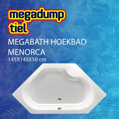 Hoekbad Menorca 145X145X50 cm MegaBath