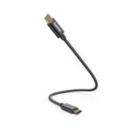 Hama USB-laadkabel USB 2.0 USB-C stekker, USB-C stekker 0.20 m Zwart 00201604 - thumbnail