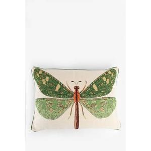 Sissy-Boy Groen jacquard kussen dragonfly