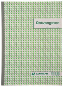 Exacompta ontvangsten, ft 29,7 x 21 cm, Nederlandstalig, dupli (50 x 2 vel)