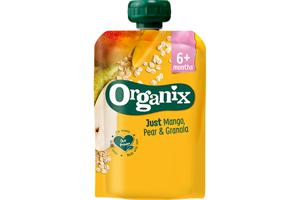 Organix Knijpfruit Mango, peer & granola 6mnd bij Jumbo