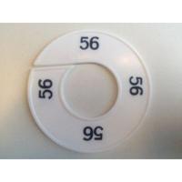 Maatring 9cm wit/zwart 56