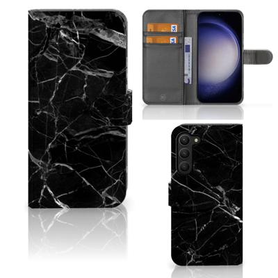 Samsung Galaxy S23 Plus | Bookcase | Marmer Zwart - Origineel Cadeau Vader