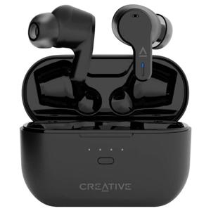 Creative Zen Air Pro In Ear oordopjes Bluetooth Wit Bestand tegen zweet, Waterbestendig, Indicator voor batterijstatus, Incl. oplaad- en dockingstation