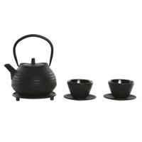 Theepot Home ESPRIT Zwart Roestvrij staal Ijzer 800 ml
