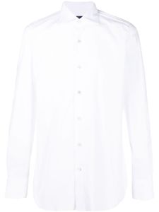 Finamore 1925 Napoli chemise ajustée à manches longues - Blanc