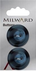 Milward Knoop Gemarmerd Blauw 27mm (2 stuks)