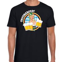 Oktoberfest verkleed t-shirt voor heren - Duitsland/Duits bierfeest kostuum/kleding - zwart - thumbnail