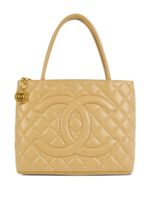 CHANEL Pre-Owned sac à main matelassé Medallion (2003) - Tons neutres - thumbnail