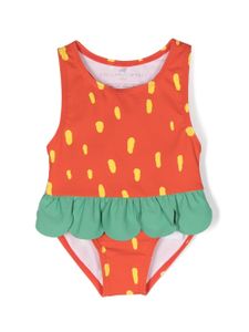 Stella McCartney Kids maillot de bain à imprimé fraise - Rouge