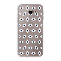 Eyes pattern: Samsung Galaxy J4 Plus Transparant Hoesje