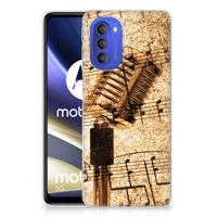 Motorola Moto G51 5G | Siliconen hoesje | met foto Bladmuziek