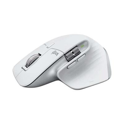 Logitech - Draadloze muis - MX Master 3S Performance, Ergonomisch - Lichtgrijs