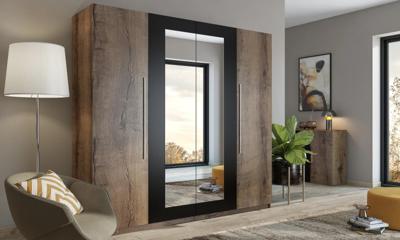 Home365 Kledingkast Verona - Walnoot - 4-Deurs