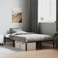 Bedframe metaal zwart 120x190 cm