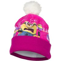 Roze Minion muts met fleece 54 cm  - - thumbnail