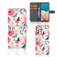 Samsung Galaxy A73 5G Hoesje Butterfly Roses