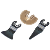 Wolfcraft Vibratiezagenset | Voor voegenreparaties | "Standaard" | 3-delig | Universele centreerhals | 1 set - 8491000 Wolfcraft Vibratiezagenset | Voor voegenreparaties | "Standaard" | 3-delig | Universele centreerhals | 1 set - 8491000
