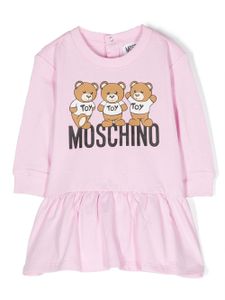 Moschino Kids robe à logo imprimé - Rose