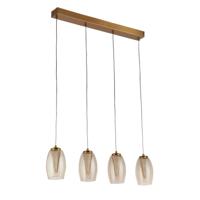 Searchlight 4-lichts hanglampCyclone brons - 97292-4CP
