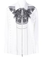 Dion Lee surchemise à imprimé Column - Blanc
